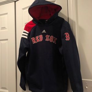 adidas boston red sox navy sports hoodie sweatshirt